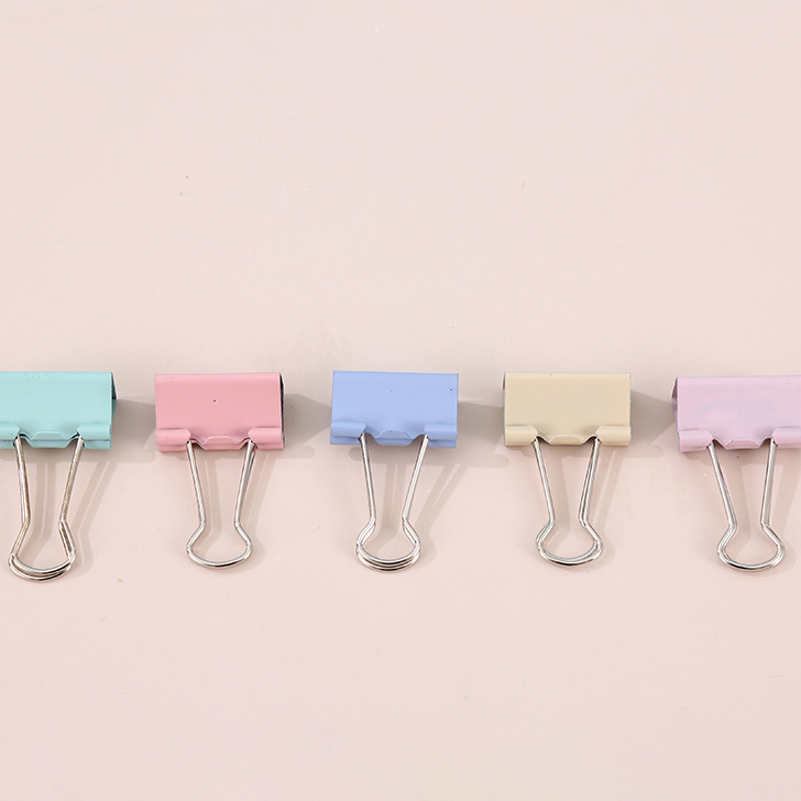 Kẹp Bướm Màu Pastel, Kẹp Giấy Văn Phòng Màu Macaron Dễ Thương, Decor Bàn Học Bàn Làm Việc