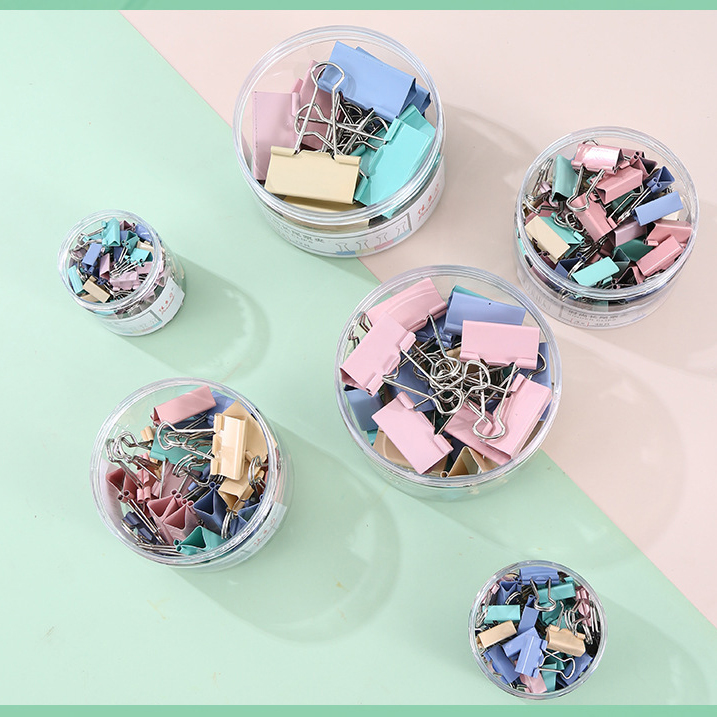 Kẹp Bướm Màu Pastel, Kẹp Giấy Văn Phòng Màu Macaron Dễ Thương, Decor Bàn Học Bàn Làm Việc