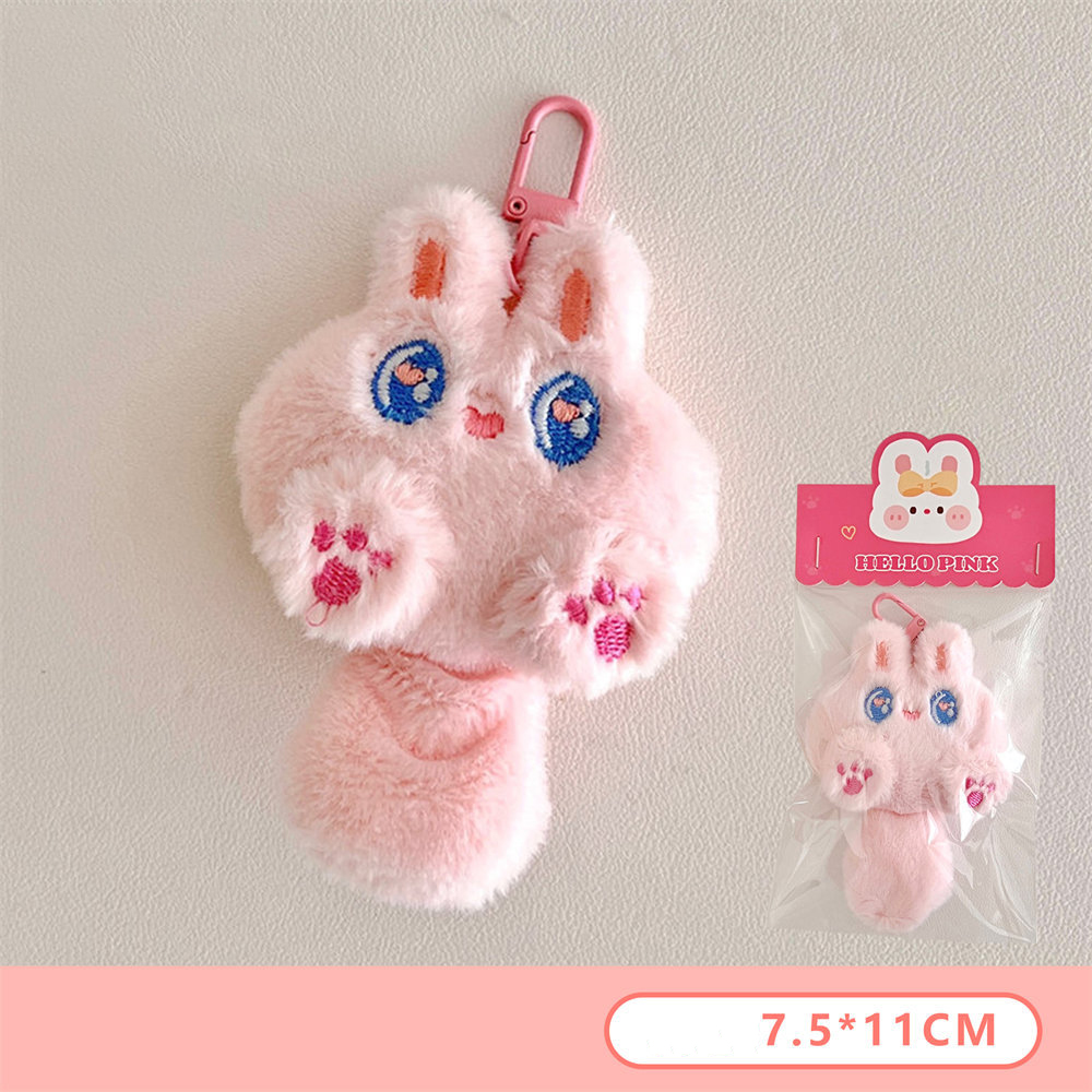 Móc Khóa Mèo Đuôi Dài Cute Lông Mềm, Thú Bông Mini Treo Cặp Túi Xách Balo Dễ Thương BEYOU DIY