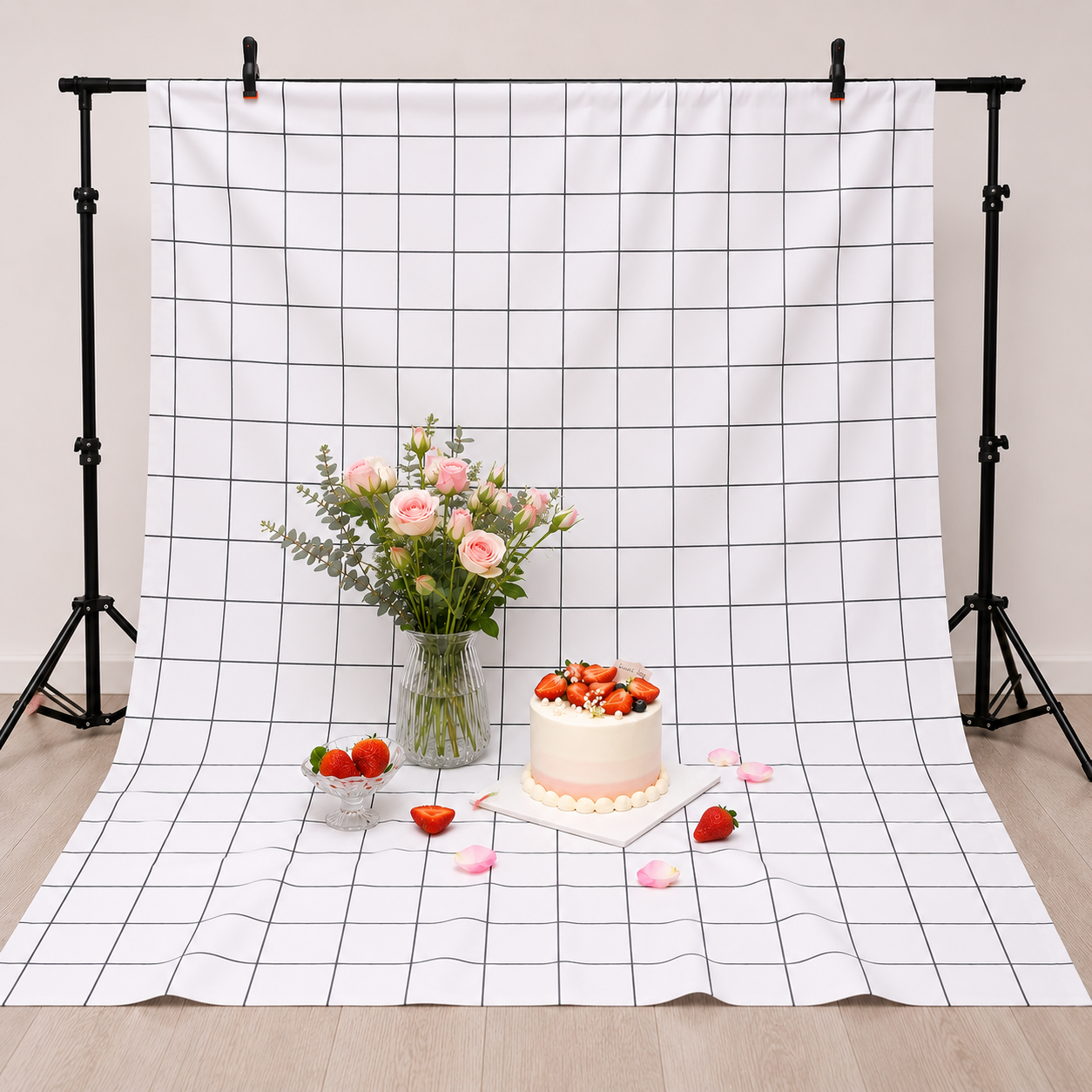 Khăn Trải Bàn Caro, Thảm Picnic Nhựa PVC Chống Thấm Mỏng Nhẹ, Khăn Trải Dã Ngoại, Phông Nền Chụp Ảnh