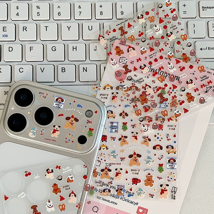 Sticker In Nổi 3D Dán Móng Tay, Điện Thoại, Sổ Tay, Sticker PVC Chống Nước Nhiều Mẫu
