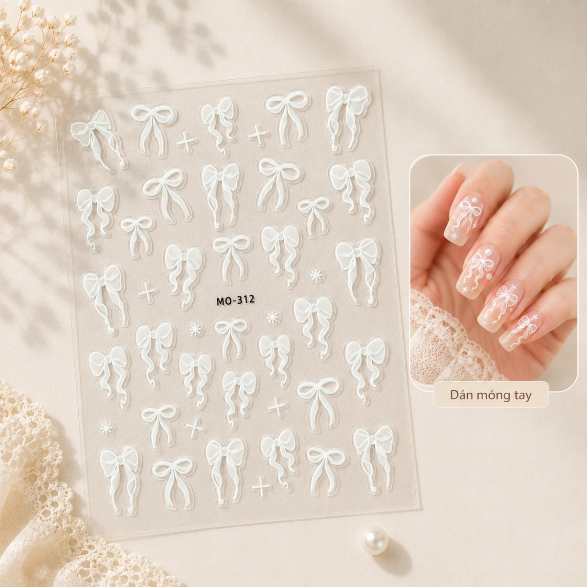 Sticker In Nổi 3D Dán Móng Tay, Điện Thoại, Sổ Tay, Sticker PVC Chống Nước Nhiều Mẫu