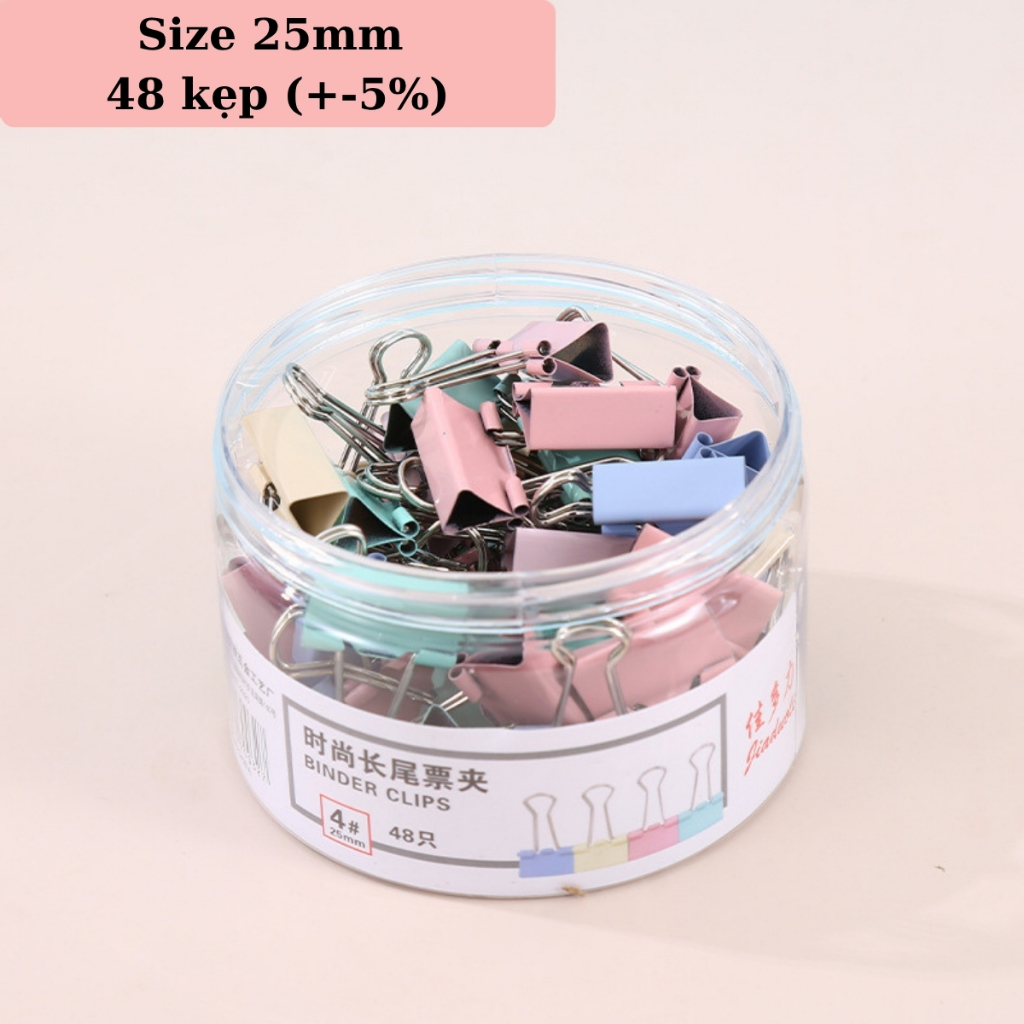 Kẹp Bướm Màu Pastel, Kẹp Giấy Văn Phòng Màu Macaron Dễ Thương, Decor Bàn Học Bàn Làm Việc