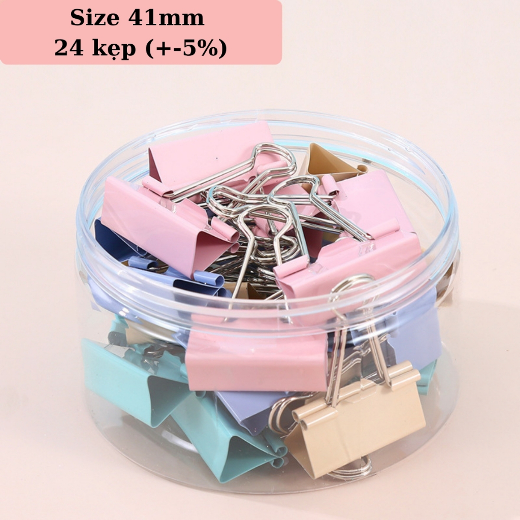 Kẹp Bướm Màu Pastel, Kẹp Giấy Văn Phòng Màu Macaron Dễ Thương, Decor Bàn Học Bàn Làm Việc
