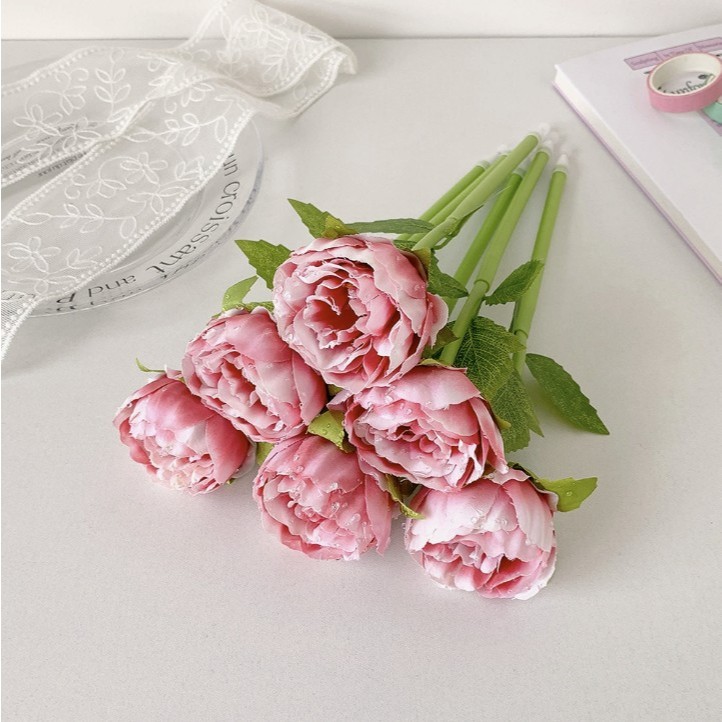 Bút Bi Hoa Trang Trí Dễ Thương Mực Xanh, Bút Viết Hình Hoa Nhiều Màu, Quà Tặng, Để Bàn Học, Bút Ký Tên Lễ Cưới