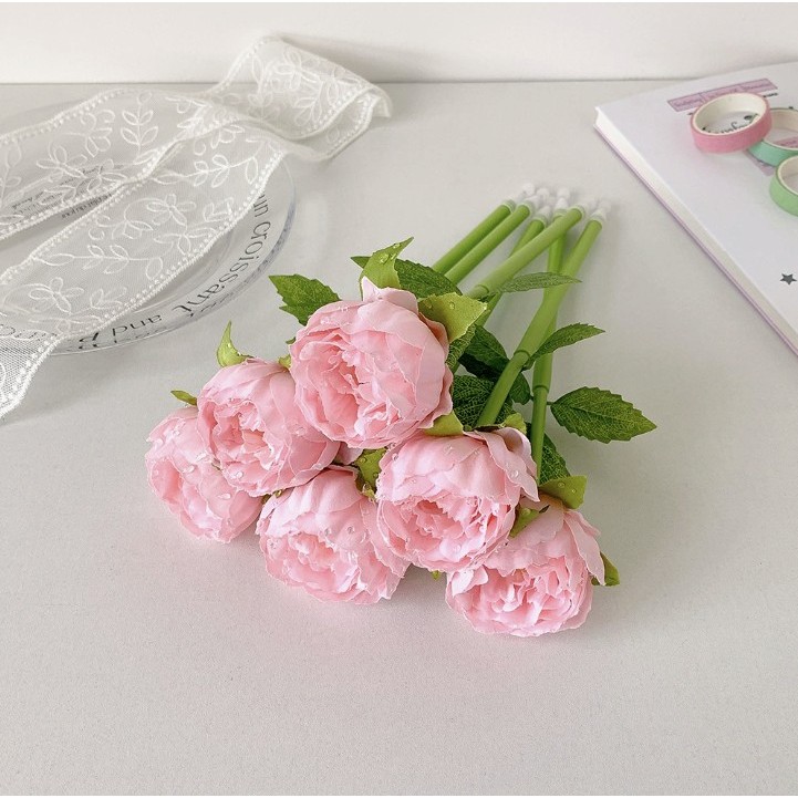 Bút Bi Hoa Trang Trí Dễ Thương Mực Xanh, Bút Viết Hình Hoa Nhiều Màu, Quà Tặng, Để Bàn Học, Bút Ký Tên Lễ Cưới