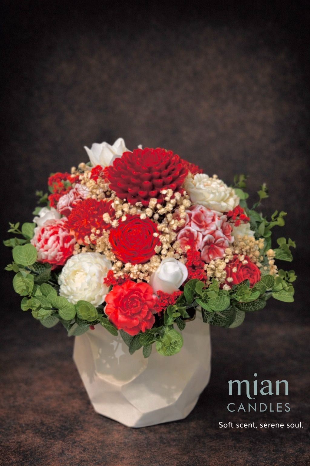 BLOOM COLLECTION – Bình Hoa Sáp Thơm Ruby Rose Garden