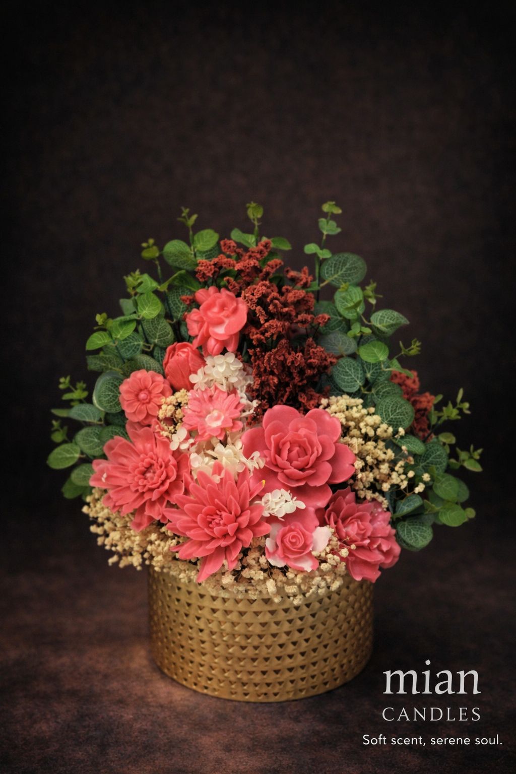 BLOOM COLLECTION – Bình Hoa Sáp Thơm Coral Garden