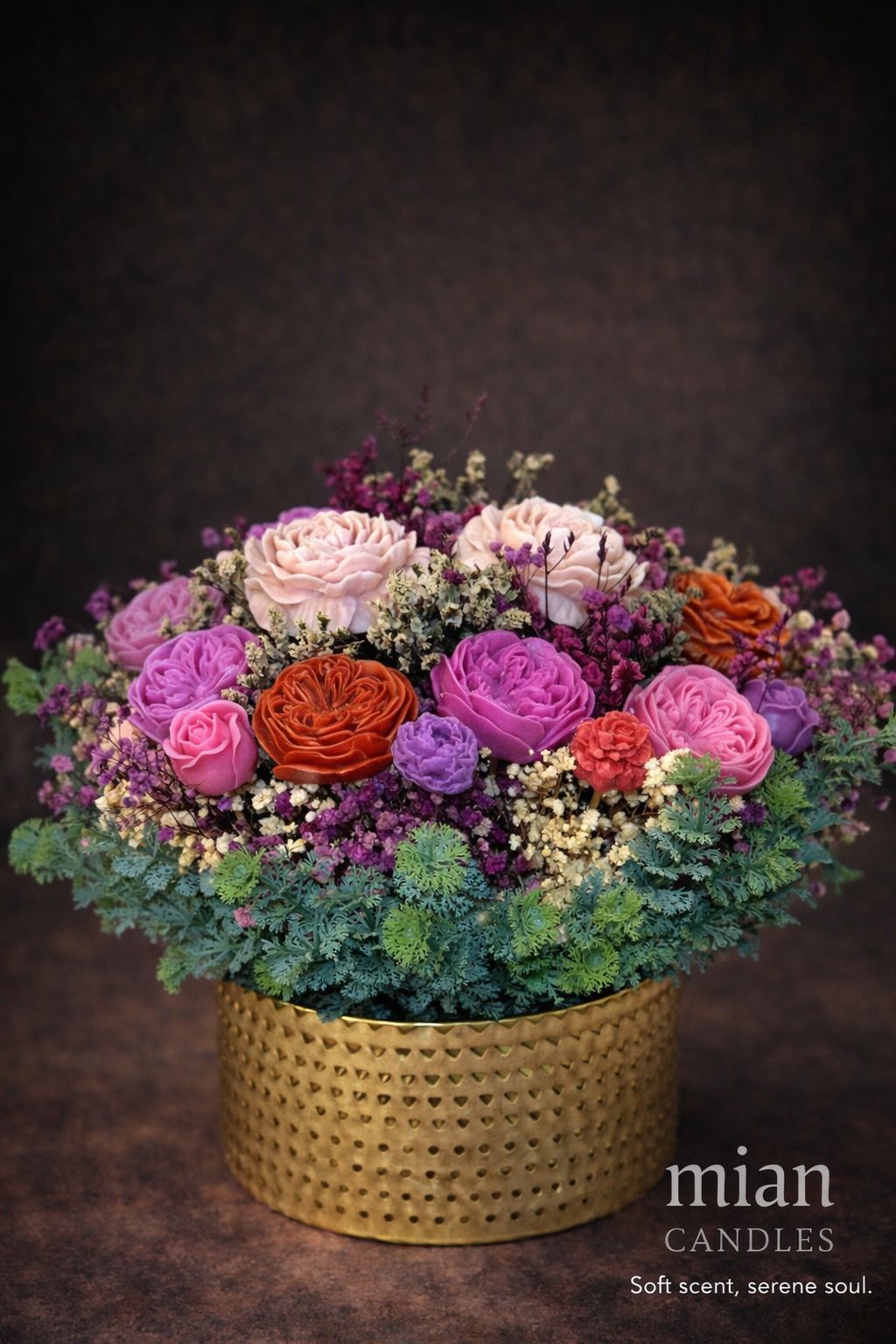 BLOOM COLLECTION – Bình Hoa Sáp Thơm Rosy Garden