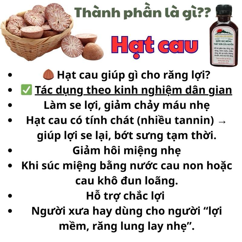 Thất Sơn Cửu Huyền Nước Súc Miệng 100ml Hỗ Trợ Đau Răng Viêm Nướu Sâu Răng An Toàn Từ Tự Nhiên Phòng Ngừa Trị Đau Răng Viêm Nướu