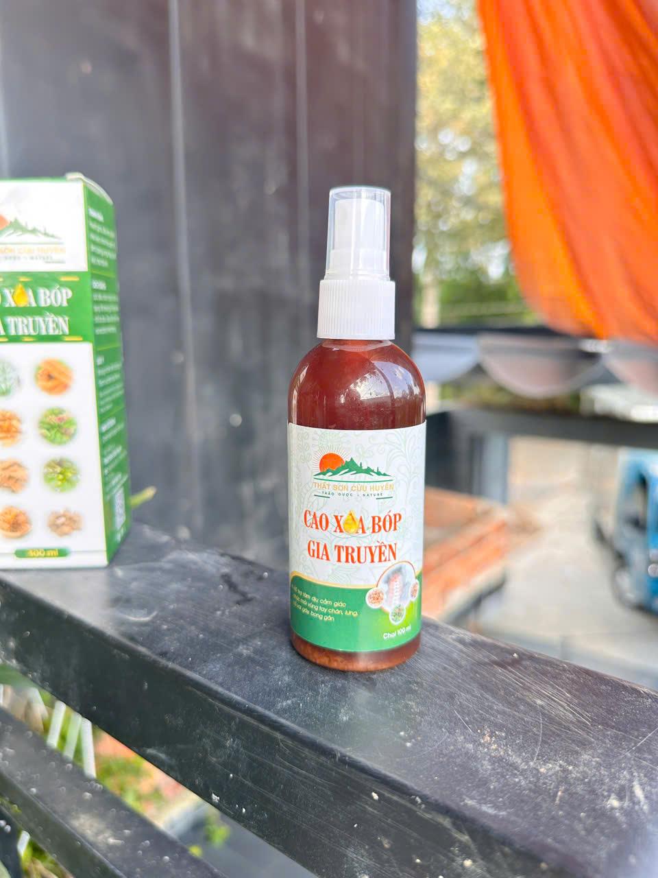 Cao xoa bóp hỗ trợ cải thiện các vấn đề đau nhức tê bì tay chân Thất Sơn Cửu Huyền,giảm đau nhức lưng mỏi gối chai 100ml