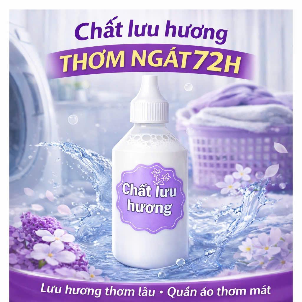 [CHẤT LƯU HƯƠNG 72H] DÙNG TRONG NƯỚC GIẶT TỰ PHA BÁM HƯƠNG ĐẾN 72H THƠM DAI-THƠM LÂU