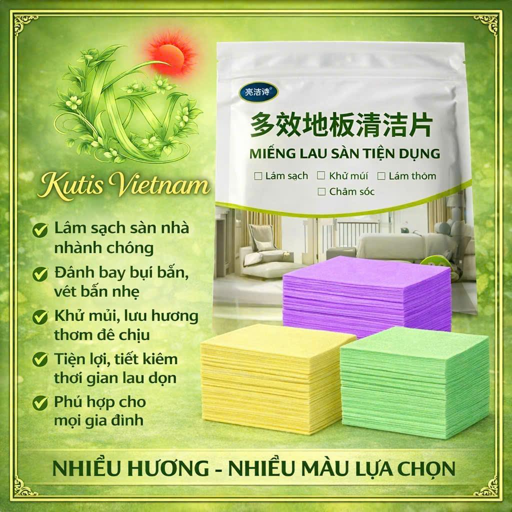 [1 túi 30 miếng lau sàn] Miếng lau sàn hoà tan nhanh trong nước dùng để lau sàn,khử mùi làm sạch sàn,tiết kiệm chi phí (Nhiều hương chọn lựa)