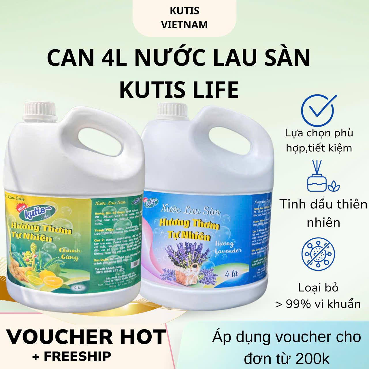 (Can 4L) NƯỚC LAU SÀN ĐA HƯƠNG TINH DẦU THIÊN NHIÊN LAU SẠCH SÀN,DIỆT KHUẨN TỐT,MANG LẠI CẢM GIÁC THƯ THÁI
