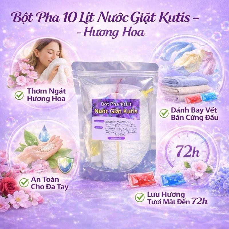 20 lít giặt xả lưu hương 72h ( 10 lít giặt + 10 lít xả ) thơm ngát hương Hoa, giặt sạch vết bẩn quần áo-thơm dai thơm lâu
