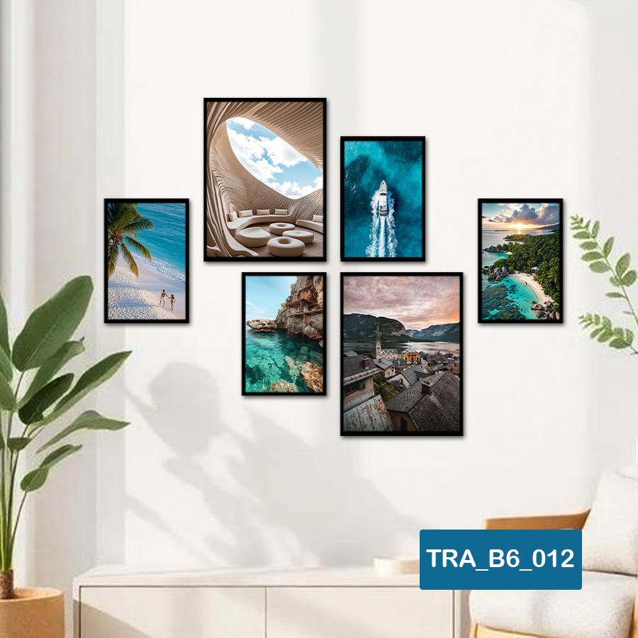 (50 mẫu) Combo 6 tranh dán tường  50 mẫu sang trọng nàng thơ rõ nét nhiều kích thước trang trí phòng khách phòng ngủ quán ăn cà phê decor giá rẻ 2D 3D