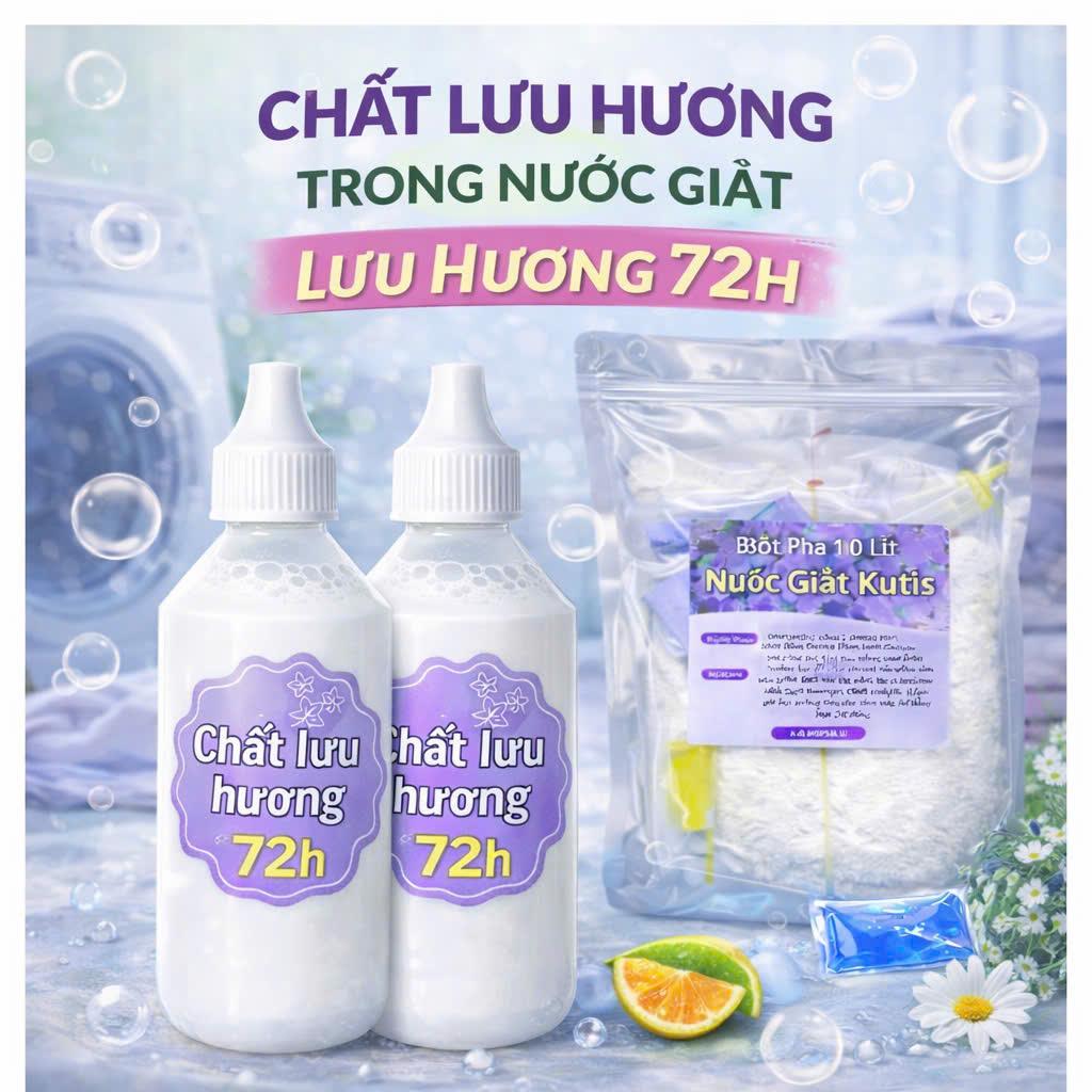 [CHẤT LƯU HƯƠNG 72H] DÙNG TRONG NƯỚC GIẶT TỰ PHA BÁM HƯƠNG ĐẾN 72H THƠM DAI-THƠM LÂU