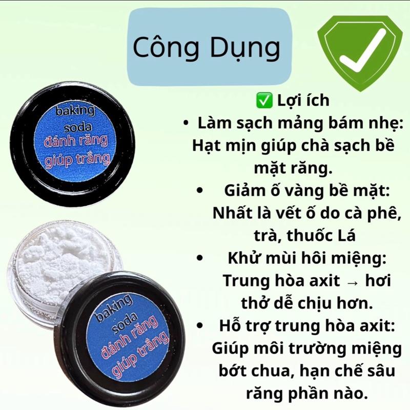(Quà Tặng) Bột tẩy trắng răng,khử vàng răng Baking Soda,đánh răng giúp trắng,làm sạch răng