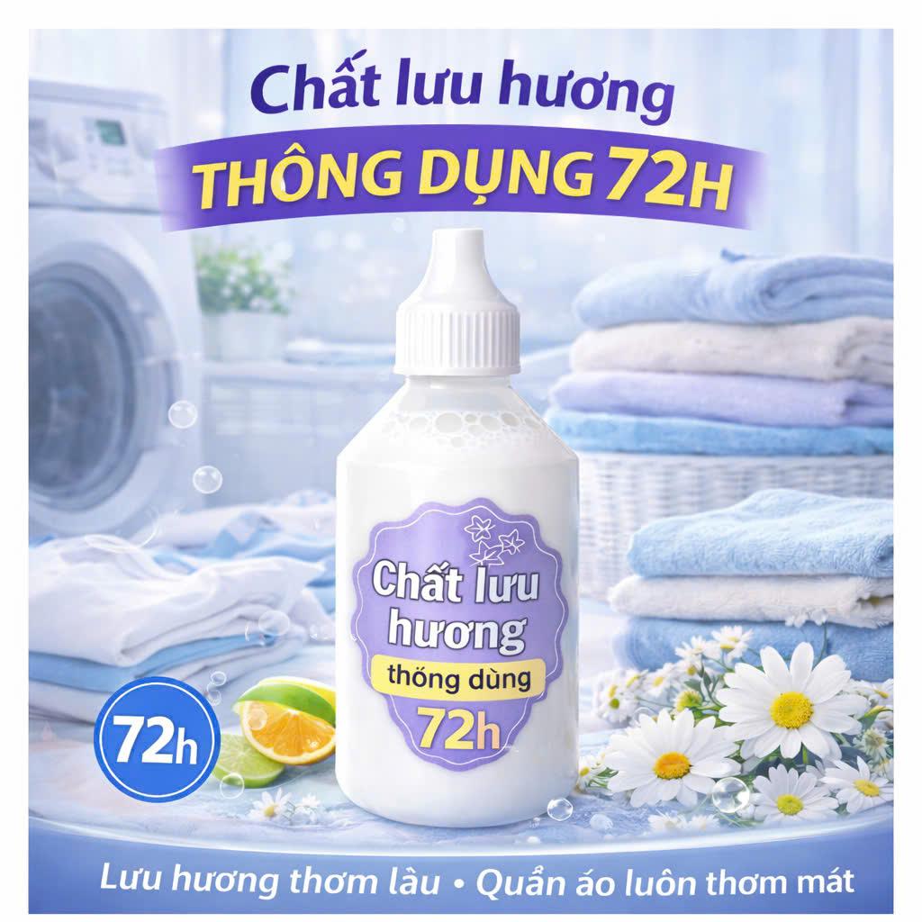 [CHẤT LƯU HƯƠNG 72H] DÙNG TRONG NƯỚC GIẶT TỰ PHA BÁM HƯƠNG ĐẾN 72H THƠM DAI-THƠM LÂU