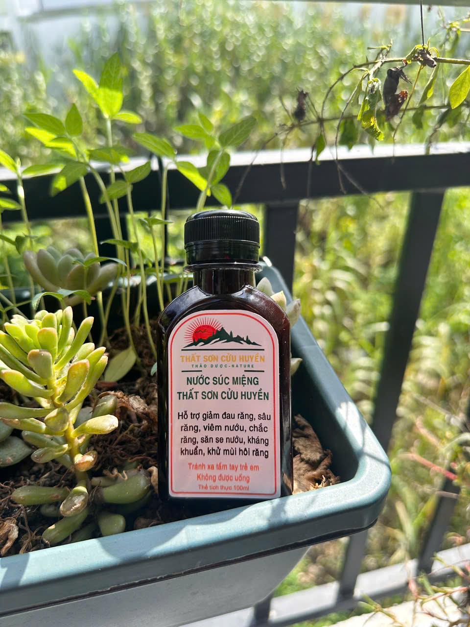 [COMBO 4] Chai nước súc miệng cải thiện đau nhức răng thất sơn cửu huyền dung tích 100ml hỗ trợ tình trạng răng lợi chắc khoẻ-(Tặng 1 cao xoa bóp hỗ trợ đau nhức mỏi cổ vai gáy,..)