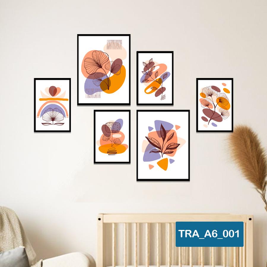 (50 mẫu) Combo 6 tranh dán tường  50 mẫu sang trọng nàng thơ rõ nét nhiều kích thước trang trí phòng khách phòng ngủ quán ăn cà phê decor giá rẻ 2D 3D