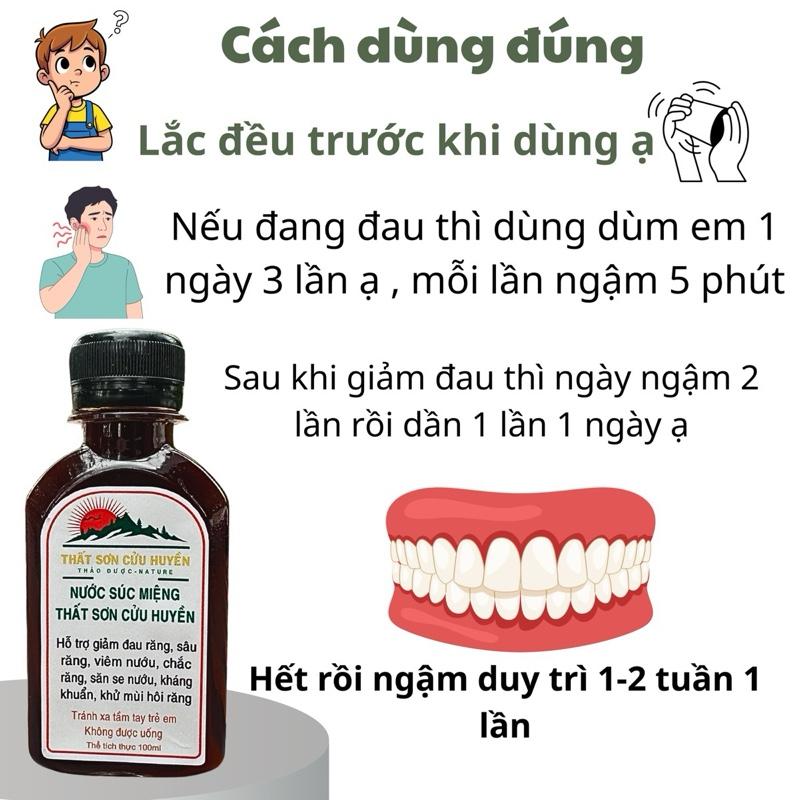 (Tặng 1 hũ tẩy trắng răng) Combo 2 Chai Nước Ngậm Hỗ Trợ Đau Răng Viêm Nướu Thành Phần Tự Nhiên Phòng Ngừa Sâu Răng Dung Tích 100ml [KUTIS VIETNAM]