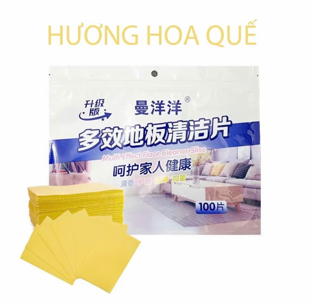 [1 túi 30 miếng lau sàn] Miếng lau sàn hoà tan nhanh trong nước dùng để lau sàn,khử mùi làm sạch sàn,tiết kiệm chi phí (Nhiều hương chọn lựa)