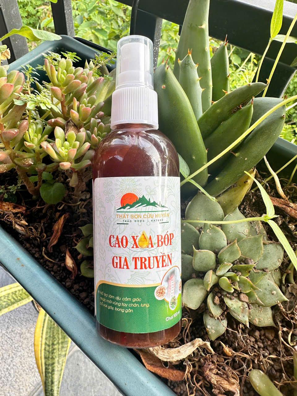 Cao xoa bóp hỗ trợ cải thiện các vấn đề đau nhức tê bì tay chân Thất Sơn Cửu Huyền,giảm đau nhức lưng mỏi gối chai 100ml