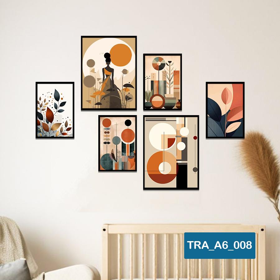 (50 mẫu) Combo 6 tranh dán tường  50 mẫu sang trọng nàng thơ rõ nét nhiều kích thước trang trí phòng khách phòng ngủ quán ăn cà phê decor giá rẻ 2D 3D