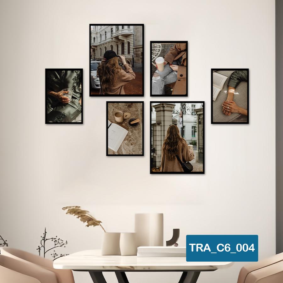 (50 mẫu) Combo 6 tranh dán tường  50 mẫu sang trọng nàng thơ rõ nét nhiều kích thước trang trí phòng khách phòng ngủ quán ăn cà phê decor giá rẻ 2D 3D