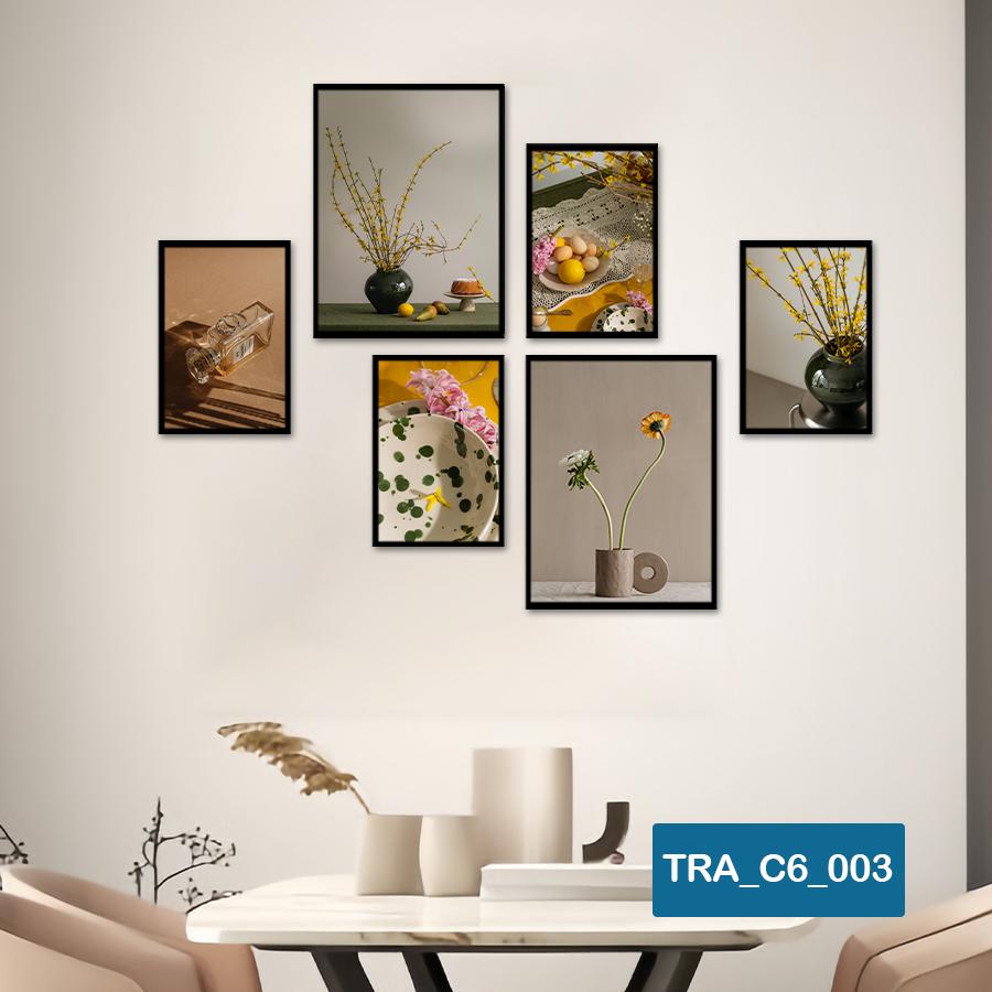 (50 mẫu) Combo 6 tranh dán tường  50 mẫu sang trọng nàng thơ rõ nét nhiều kích thước trang trí phòng khách phòng ngủ quán ăn cà phê decor giá rẻ 2D 3D