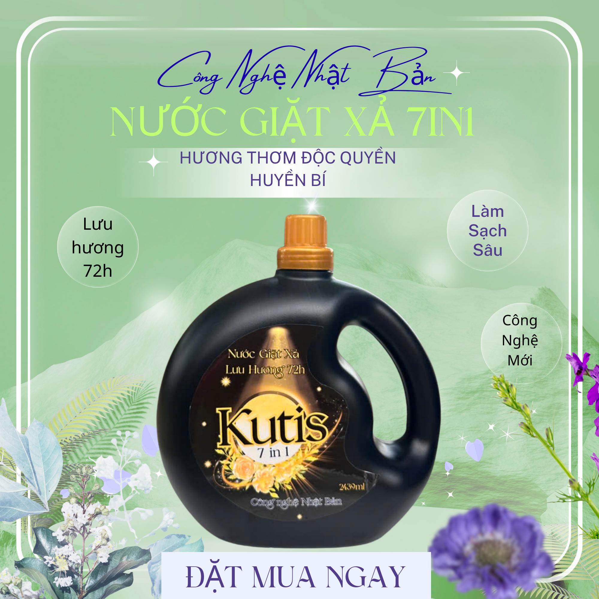 [Lưu hương 72h] (2.4L)Nước Giặt Xả Cao Cấp 7in1 Công Nghệ Nhật Bản Mới Hương Thơm Huyền Bí Độc Quyền Lưu Hương 72H Làm Sạch Sâu,Mềm Sợi Vải,..