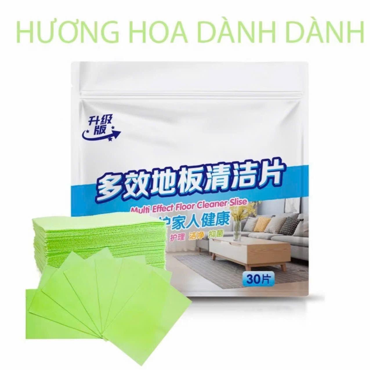 [1 túi 30 miếng lau sàn] Miếng lau sàn hoà tan nhanh trong nước dùng để lau sàn,khử mùi làm sạch sàn,tiết kiệm chi phí (Nhiều hương chọn lựa)
