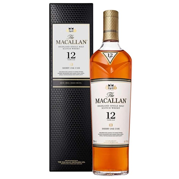The Macallan 12 Years Old Sherry Oak (700ml – 40% ABV)