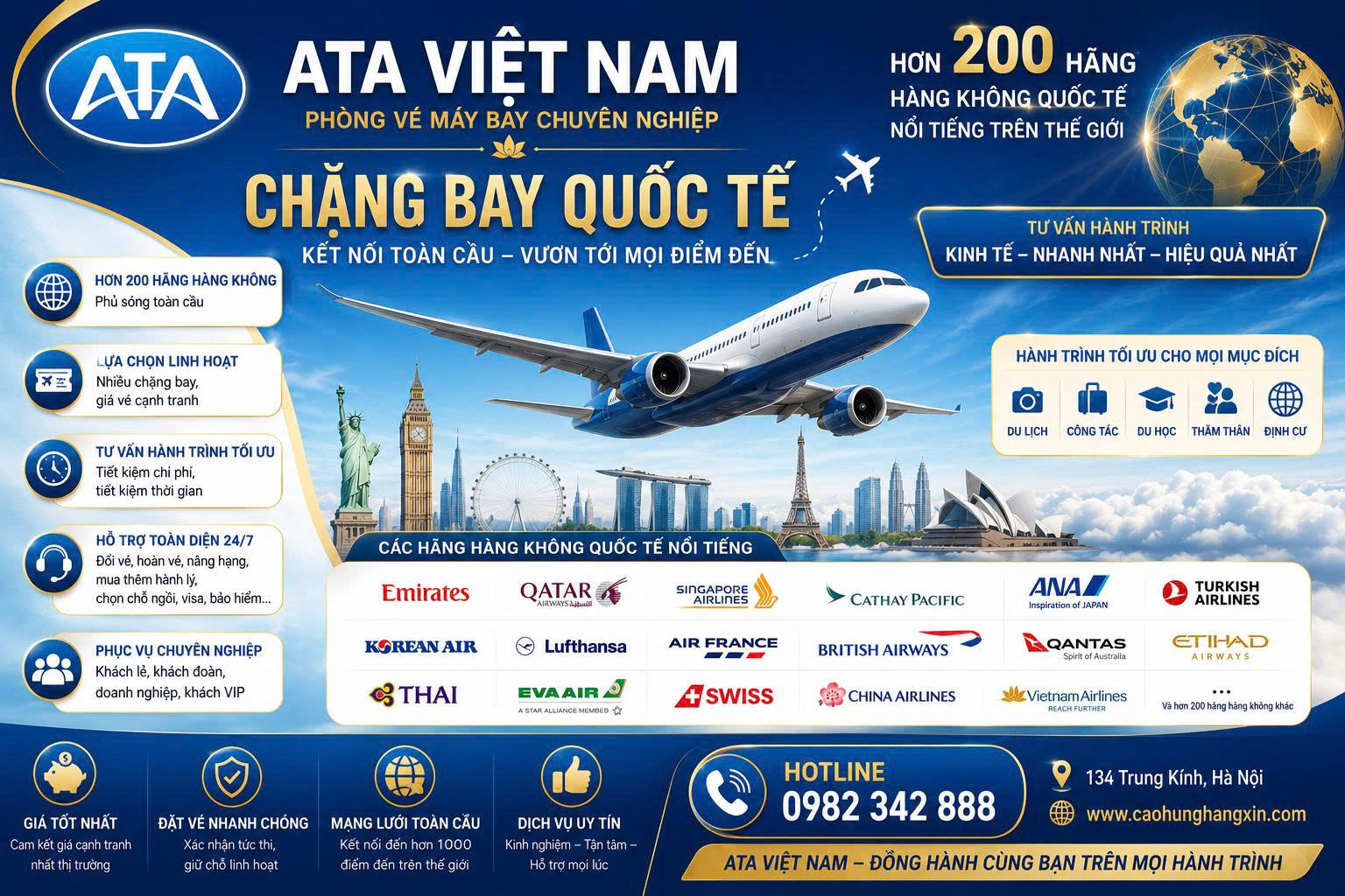 200 hãng hàng không Quốc tế