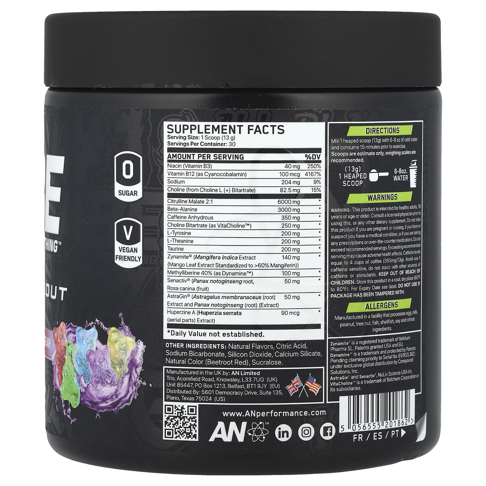 Applied Nutrition - ABE - Pre Workout - 30 lần dùng