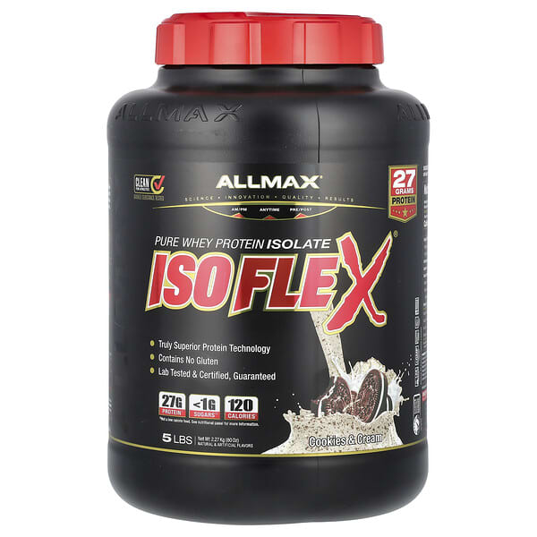 Allmax - Iso Flex - Whey Protein Isolate - 5lbs (75 Serving)