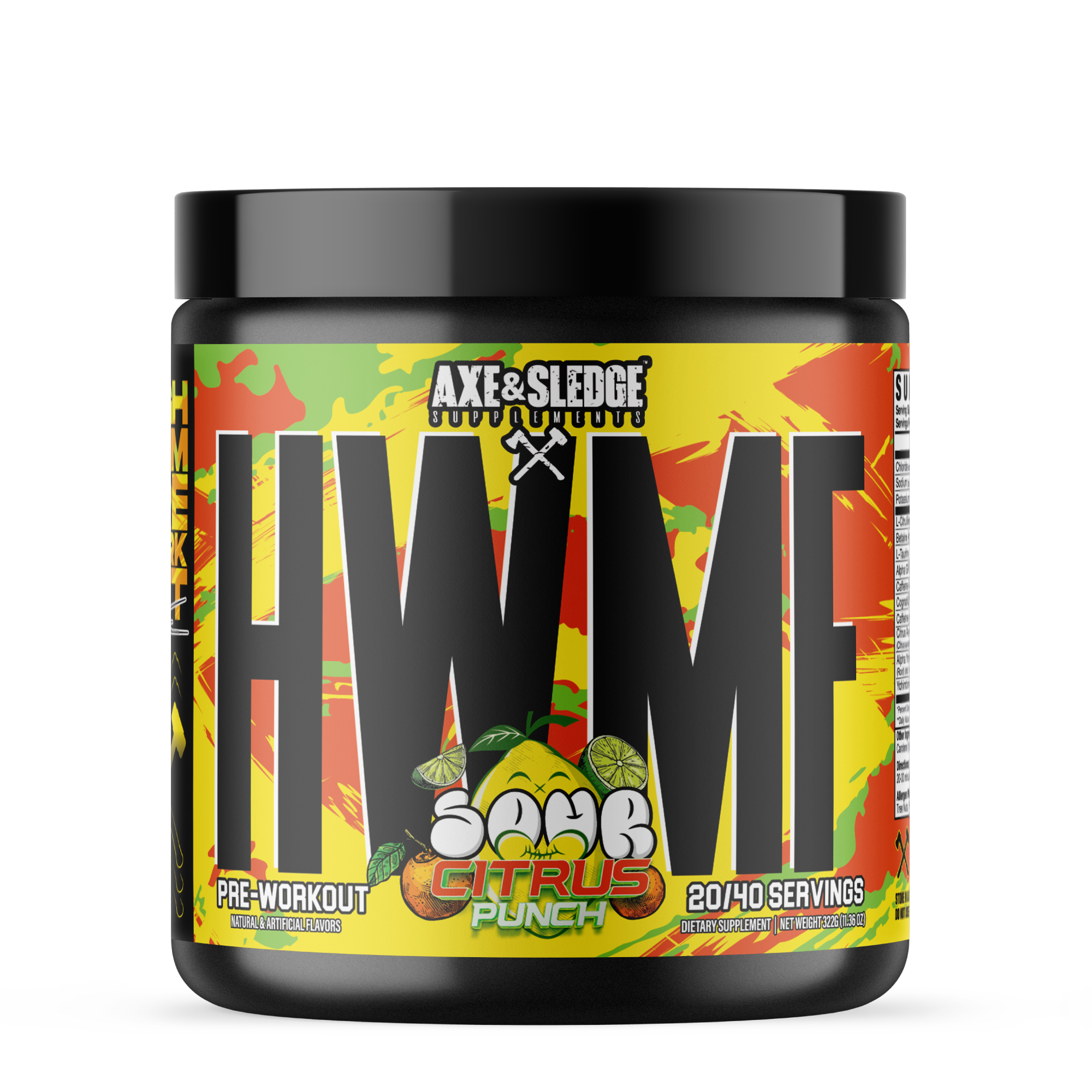 Axe & Sledge - High Stim Pre-Workout - 40 lần dùng