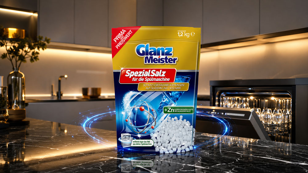 Muối Rửa Bát GlanzMeister Và Chuẩn Chăm Sóc Máy Rửa Chén Cao Cấp