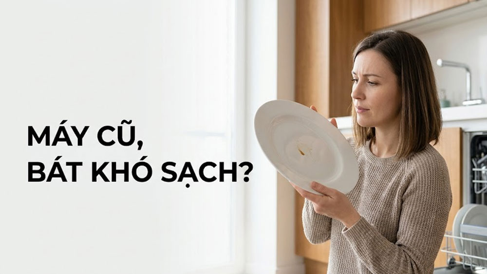 Vì sao máy dùng càng lâu, bát càng khó sạch