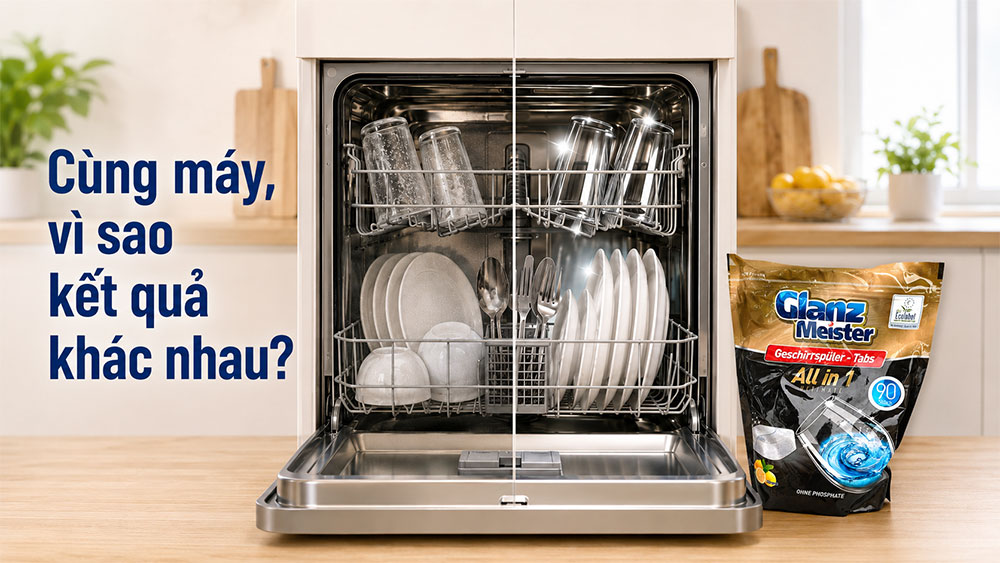 Vì sao cùng một chiếc máy nhưng bát đĩa nhà người khác luôn sạch bóng hơn?