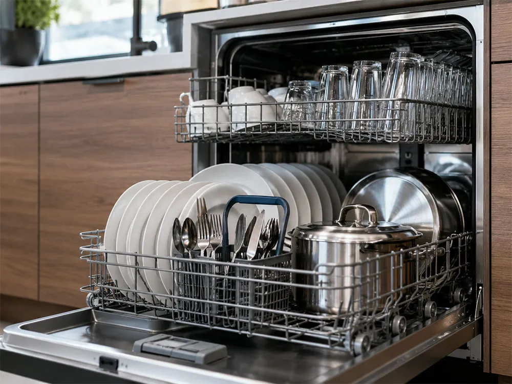 Cách xếp bát đĩa đúng vị trí trong máy rửa bát