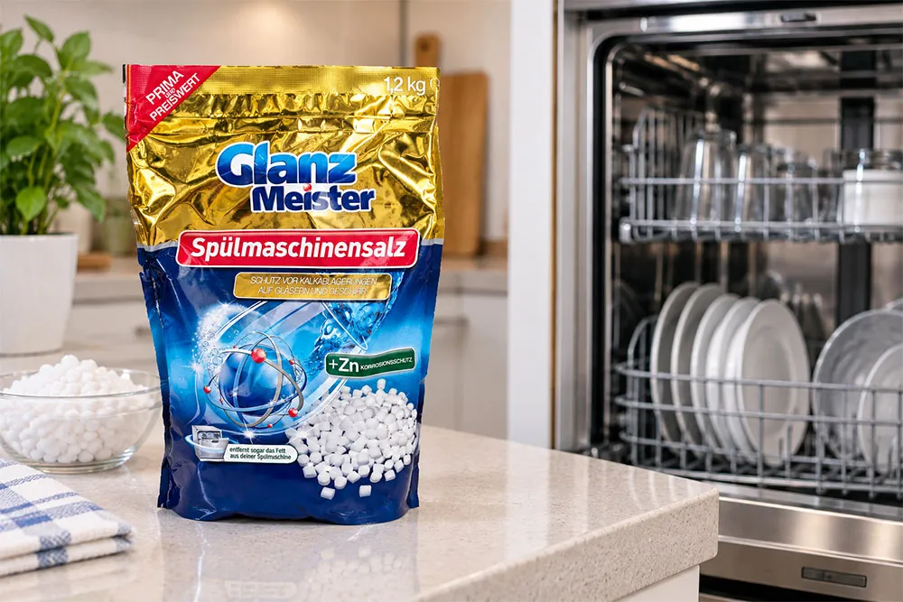 Muối cho máy rửa chén nén GlanzMeister 1.2kg
