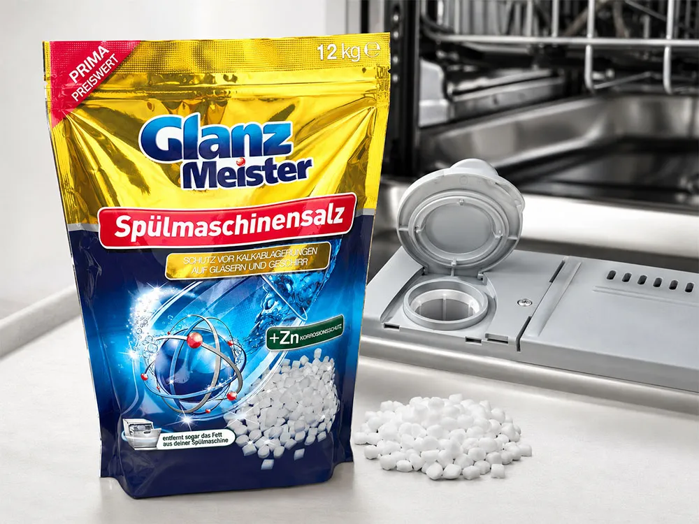 Muối cho máy rửa chén nén GlanzMeister 1,2 kg