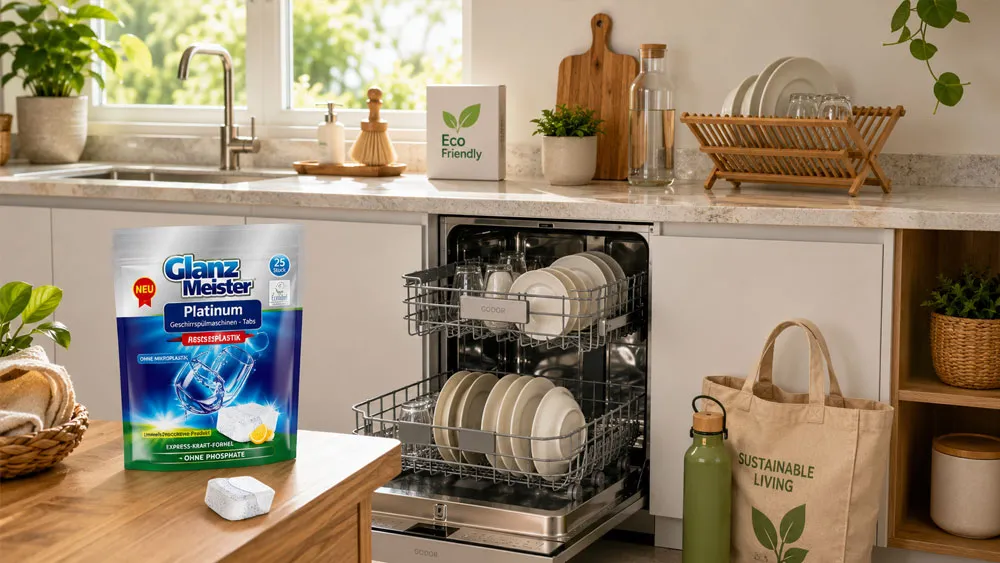 Không gian bếp hiện đại sử dụng viên rửa bát Eco cao cấp