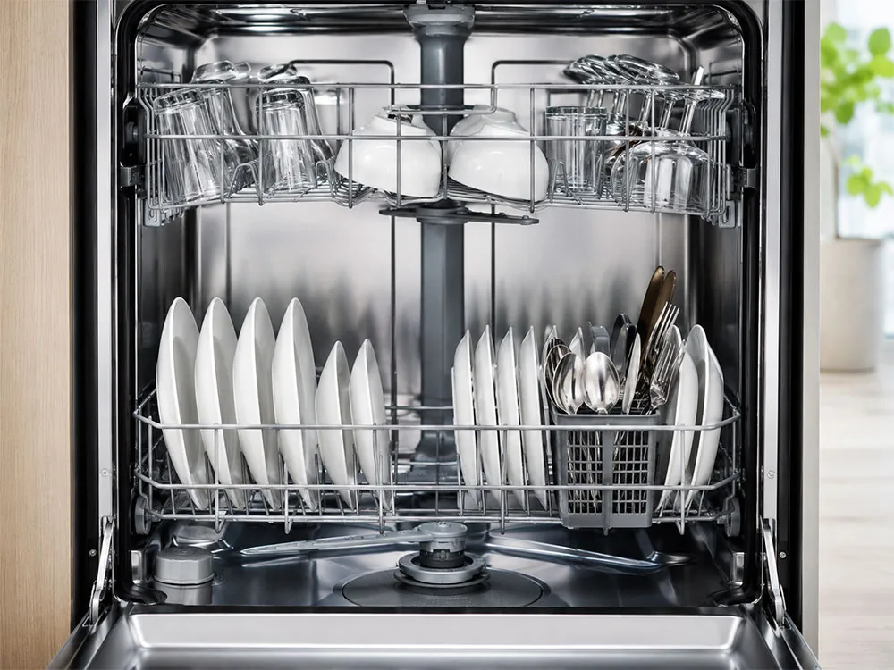 Cách sắp xếp bát đĩa giúp thoát nước và khô nhanh