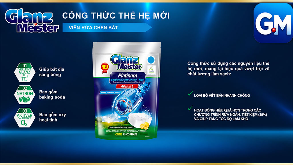 Sản phẩm ứng dụng công nghệ baking soda và oxy hoạt tính