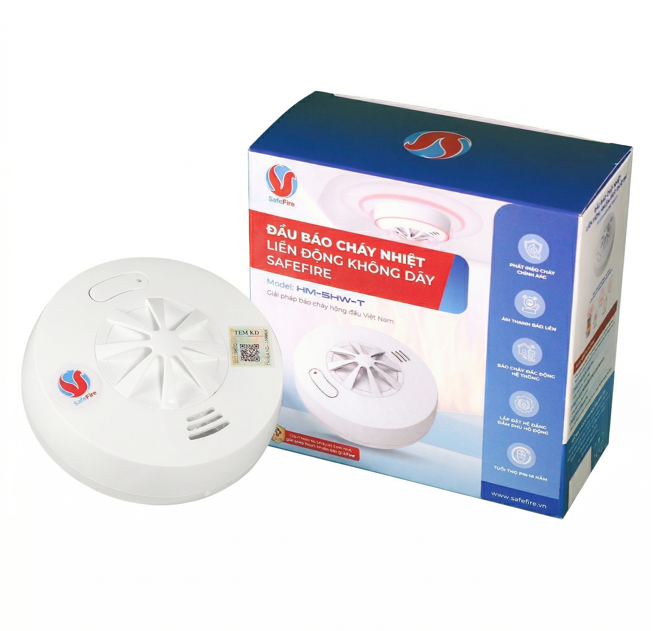 Thiết Bị Báo Nhiệt Không Dây | HM-5HW-T(V) SafeFire