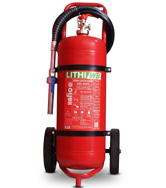 Bình chữa cháy Bột Pin Lithium - ion 25 Lít (Có Kiểm Định) - Loại Xe Đẩy  | HFLWB25 HaFiCo - VN