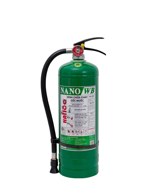 Bình chữa cháy Gốc Nước Nano 3 Lít (Có Kiểm Định) - Loại Xách Tay  | HFNWB3 HaFiCo - VN